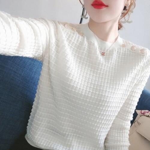 Women Spring Autumn Style Knitted Pullover Sweater Lady Casual Long Sleeve Turtleneck Knitted Pullover Tops ZZ1089