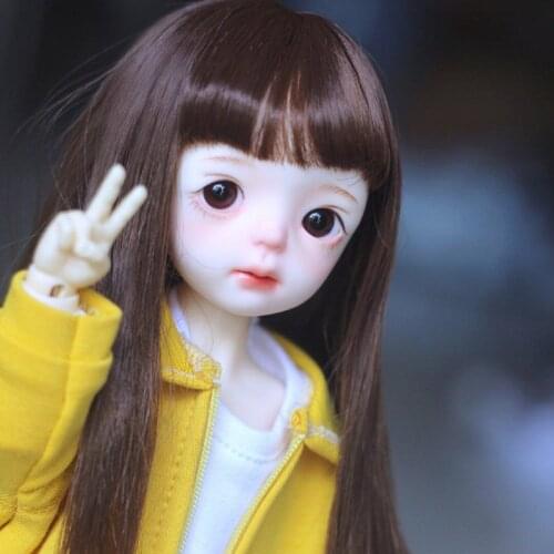 1/3 1/4 1/6 1/8 Long Fashion Style Coffee Hair High Temperature Wire BJD Wig For BJD Doll Wig