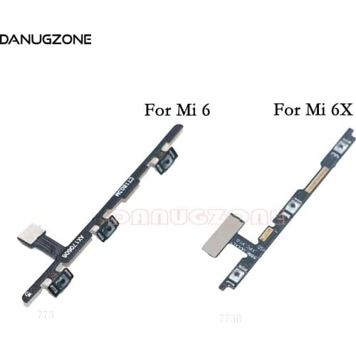 10PCS/Lot For Xiaomi Mi 6 / Mi 6X Power Button Switch & Volume Up / Down On / Off Button Flex Cable