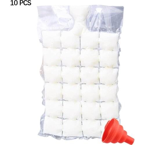 20x Disposable Ice Cube Bags Ice Cube Mold Trays Freezing Maker for Cocktail