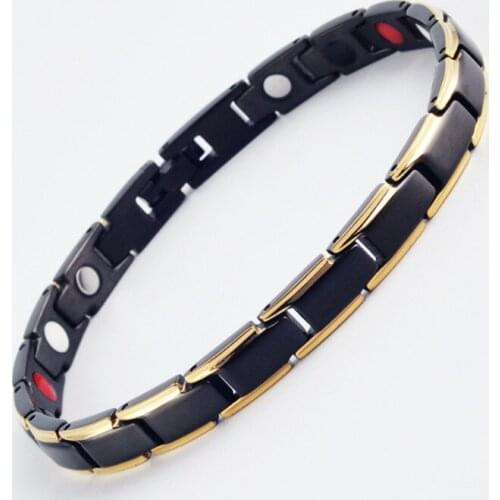 7MM Wide Magnet Bracelet for Women Men Health Care Jewelry Stainless Steel Mens Bracelets Bangles Germanium Bracelet