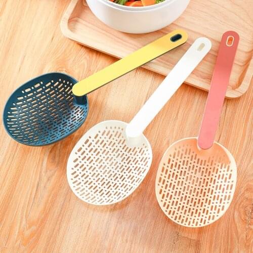 Household High Temperature Resistant Noodles Large Colander Kitchen Nordic Long-Handled Dumplings Wonton Hot Pot Drain Spoon