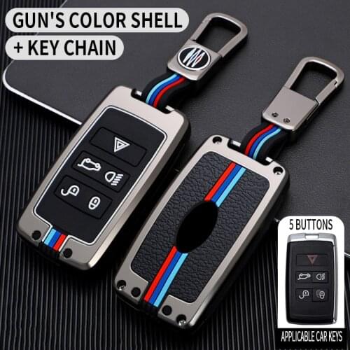 Zinc Alloy Car Key Case Remote Control Protector Cover For Land Rover Range Rover Sport Evoque Velar Discovery 5 2018 2019 2020