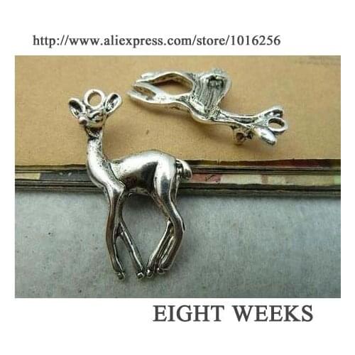 Zinc alloy pendant jewelry accessories diy handmade material charms deer