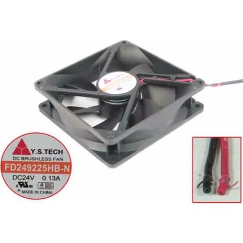 Y.S TECH FD249225HB-N DC 24V 0.13A 90x90x25mm 2-wire Server Cooling Fan