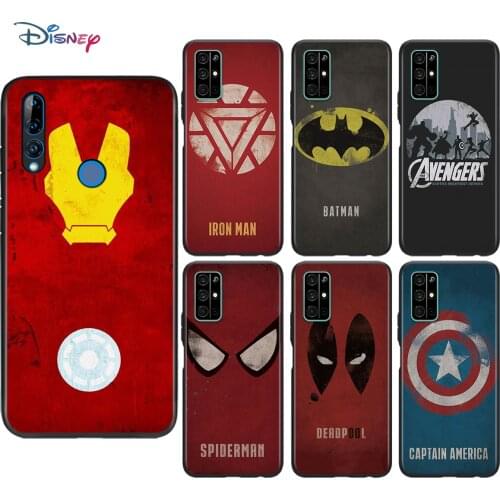 Avenger Marvel Superhero Logo Soft Black TPU Cover For Honor 9 10 X10 9A 9C 9S 9N 10i 10X 9X Lite Pro 5G Phone Case Shell
