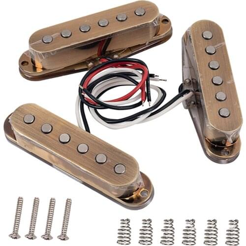 High Output Guitar Pickup Single Coil Humbucker Pickups Neck Middle Bridge Set for ST Bronze