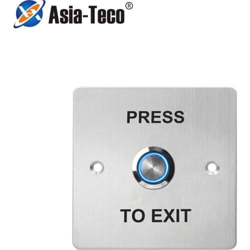 Backlit LED NO NC Stainless Steel Door Exit Push Release Button Switch For RFID Access Control system