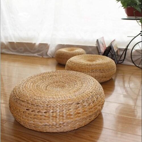 50*20cm Yoga mat,meditation cushions rattan ottoman stool Traditional natural rattan stool sofa,rattan furniture,wicker stools