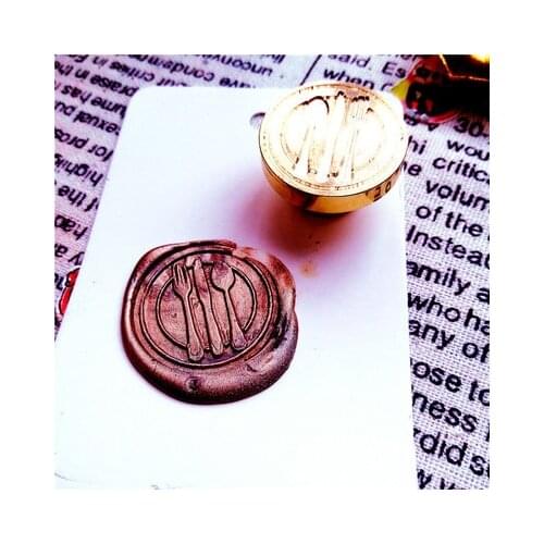 Knife spoon house Sewing Machine Special-shaped Wax Seal StampFire Lacquer Seal Head Wedding Greeting Card Wax Seal