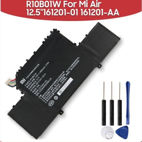 XaioMi Original Replacement Battery R10B01W For Xiaomi Mi Air 12.5-inch Laptop 161201-01 161201-AA 4866mAh