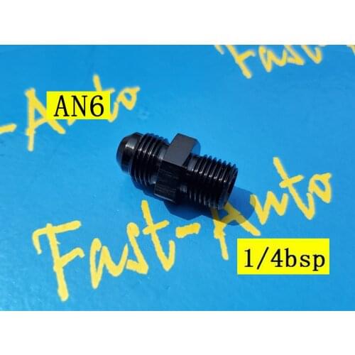 Male 1/4" BSP bspp 1/4 BSP 1/4bsp to male an6 6an an 6 Adapter adaptor Fitting