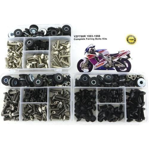 Fit For Yamaha YZF750R 1993 1994 1995 1996 1997 1998 Complete Full Fairing Kit Cowling Bolts Kit Side Covering Bolt YZF 750R