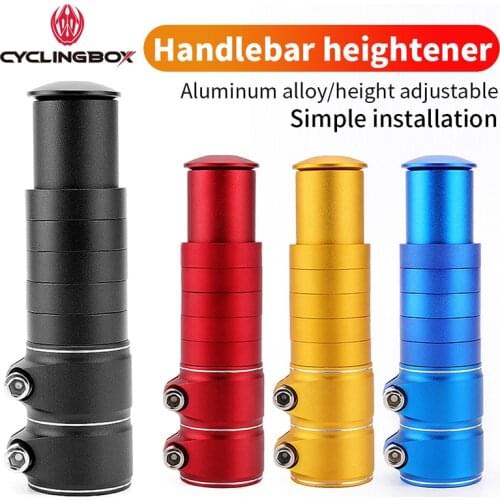 Aluminum Alloy Bicycle Handlebar Control Tube Bike Handlebar Riser Extension Tube Mountain Bike Handlebar Heightening Device