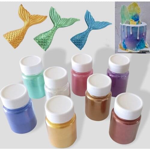 Edible Gold Powder Mousse Cake Fondant Macaron Chocolate Silver Powder Colorful Glitter Powder Baking Cake Color Decorating Dust