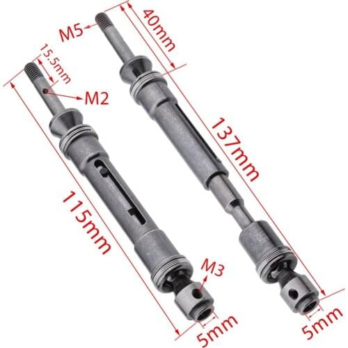 For Traxxas Steel Constant Velocity Shafts Rear Driveshaft Assembly Heavy Duty CVD For 1/10 Slash 4x4 Stampede VXL 6852R 6852X