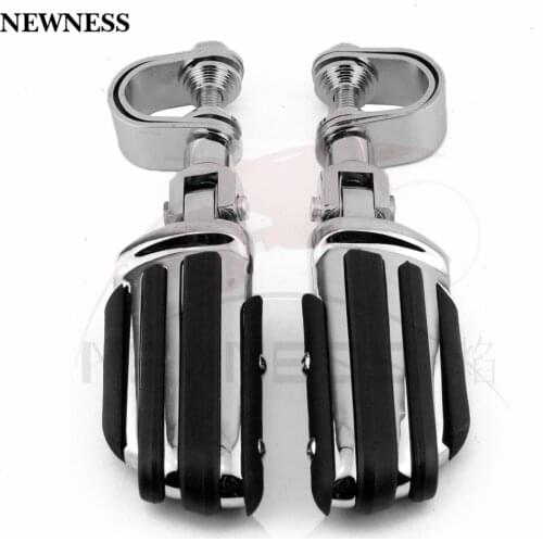 Universal Highway Footpeg & Mount Motorcycle 1.25" 32mm Highway Engine Guard Crash Bar Foot Pegs Footrest Pedal For Harley
