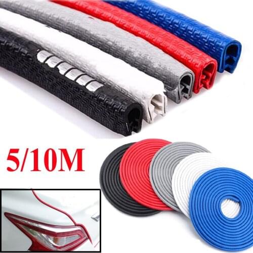 5/10M Universal Car Door Edge Scratch Protector Strip Guard Trim Auto Door Anti Collision Strip with Steel Car-stylingDecoration