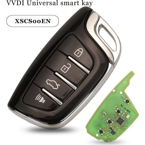Jingyuqin 5pcs XSCS00EN Keyless Go Xhorse Universal Smart Remote Car Key Proximity For VVDI Key Tool Colorful Crystal Style