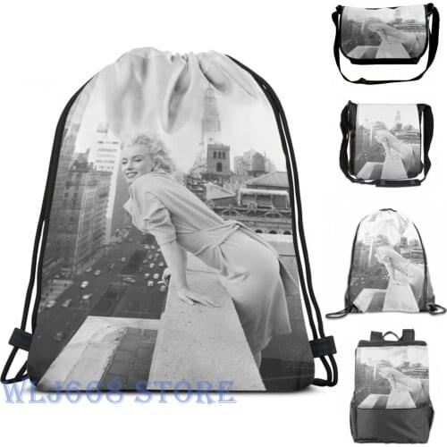 Funny graphic print shoulder Bags women Marilyn Monroe (4) Single shoulder backpack travel for men Gym Bag