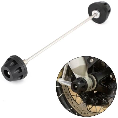 Areyourshop Fit for BMW R1200GS LC/ADV 2013-2019 R1250GS/ADV 2019-2021 Black FRONT Axle Fork Sliders Wheel Crash Protector