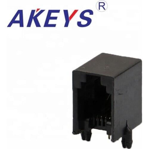 10PCS 616-PCB-4P4C 90 degree Shielded Single Port RJ45 Modular Jack