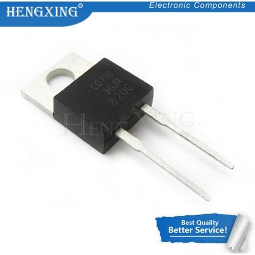 10pcs/lot MUR820G MUR820 820G TO-220 8A 200V new original In Stock