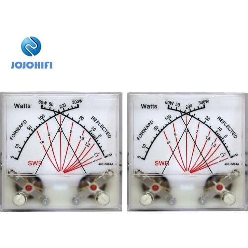 2pcs RPM RADIO SWR Watt Meter American MFJ Standing Wave Meter VU Meter Radio Station Power Meter Transmitter with Backlight