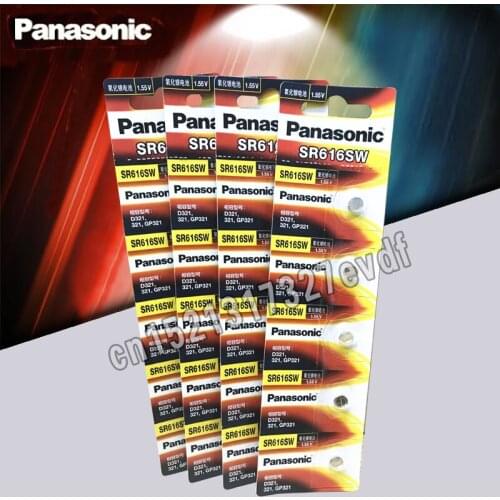 20PCS/4PACKS Panasonic Silver Oxide Button Cell Batteries 6.8mm*1.6mm D321 321 GP321 Coin Battery for Quartz Watch Made in Japan