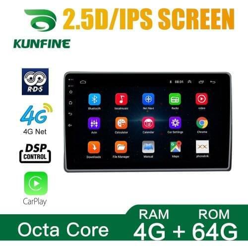 Android Core Octa 10.0 Car DVD GPS Navigation Player Deckless Car Stereo For Toyota WISH 2009-2012 Radio Headunit