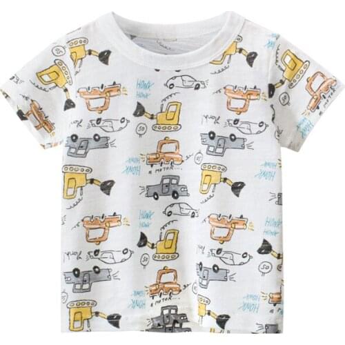Bambino New Year 2021 Tshirt for Boys Cartoon Summer Children Tops 2-9Years Little Kids Clothing Baby Costume Pure Cotton Shirt