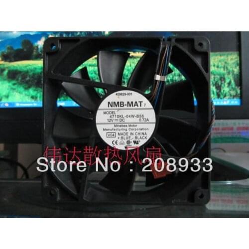 For NMB 12025 DC 12V 0.72A 4710KL-04W-B56