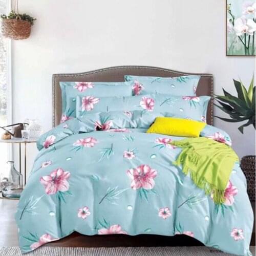 2020 New Arrival Classical Double sided Bed Linings Concise Style Bedding Set Quilt Cover Pillowcase Cover Bed 3pcs / set