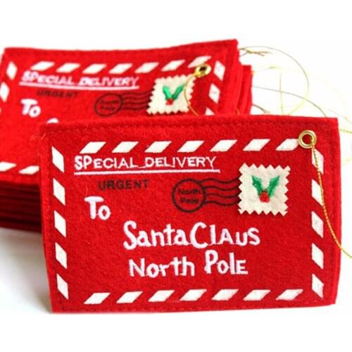 5pcs Santa Claus Christmas Red Envelope For Home Christmas Tree Decorations Kids New Year 2021 Christmas Gifts Navidad Candy Bag
