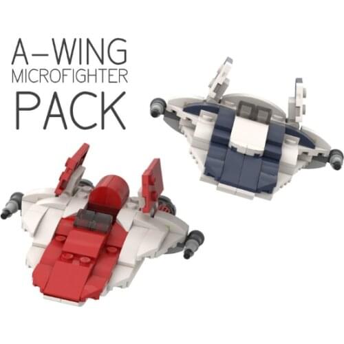 Series RZ a wing micro fighter Mini DIY assembly technology building block toy model childrens birthday gift MOC