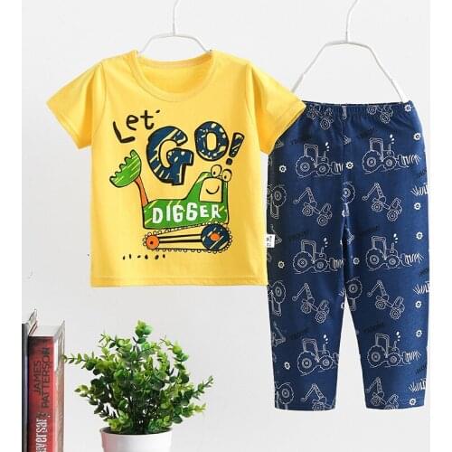 Toddler Baby Kids Boys Clothes cute T-shirt Tops + Short Casual Set Kids Outfits For Infant Outfit Suit 0-6 Years girls