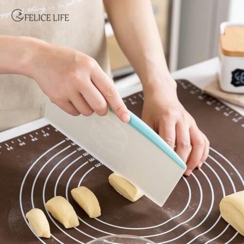 Pizza Dough Cutter Pastry Scraper Dough Knife Extra Large Bench Scraper Pastry Tools Polypropylene Handle