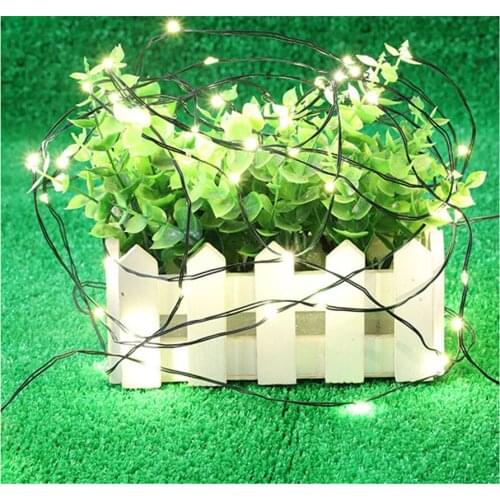 Solar powered 50/100 leds Copper Christmas string light DIY Indoor/Outdoor decoration Holiday,Birthday,KTV,Garden,Yard