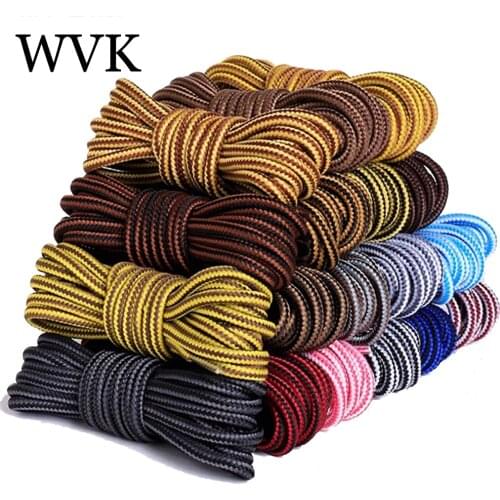 18 Colors Shoe laces Striped Double Color Round Outdoor Sneakers Shoelaces Cotton Boots Shoelace 70CM 90CM 120CM 150CM