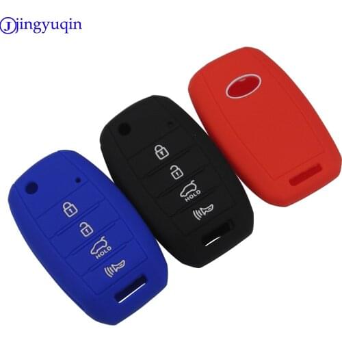 4 Buttons Folding Entry Remote Car Key Silicone Cover Case for KIA rio Sportage 2016 ceed Sorento cerato K2 K3 K4 K5 FOB Styling
