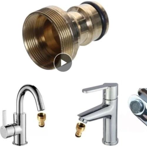 Universal Hose Tap Kitchen Adapters Brass Faucet Tap Connector Mixer Hose Adaptor Pipe Joiner Fitting Garden Watering Tools Home