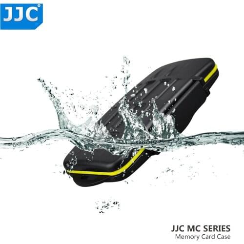 JJC Waterproof Memory Card Case Holder Storage Organizer for CF SD SDHC SDXC Micro SD XD SXS XQD Cards Box for Canon Nikon