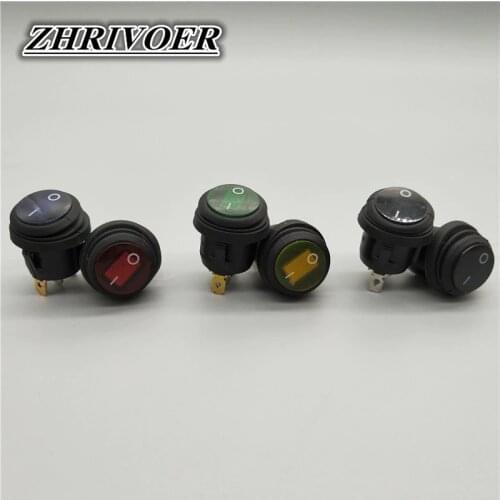 1Pcs KCD1-105N 2/3 Pins ON/OFF SPST Rocker Switch Waterproof Car Boat LED Light Round Switch
