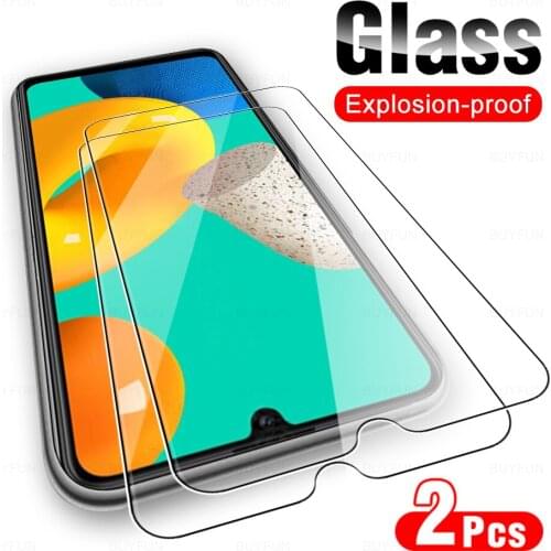 2Pcs Tempered Glass For Samsung Galaxy M32 M 32 32M Screen Protector For Samsung M32 5G M31 M31S M30S M21 Protective Film Cover