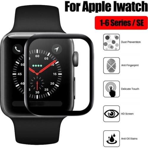 3D Screen Protectors For Apple Watch Protective Film 38mm 40mm 42mm 44mm Iwatch 1 2 3 4 5 6 Series Se Protection Full Coverage