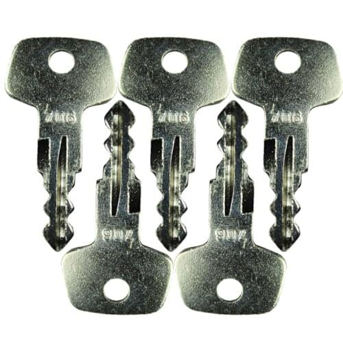 5Pcs Fuel Cap Lock Keys # 706 Fits Several Liebherr Heavy Equipment