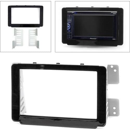 Car Stereo Radio Fascia Panel Trim Kit 2 Din Frame 11-573 for TOYOTA Hilux 2015 2016 2017 2018