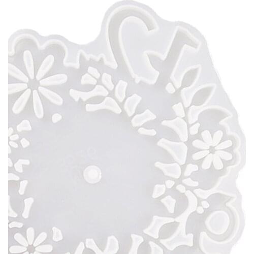 Clock Resin Shape Roman Numerals Arabic Numerals Clock Epoxy