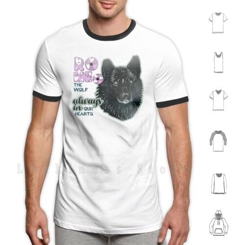 Totem Romeo The Wolf T Shirt DIY Cotton Big Size S-6xl Belettelepink Wolves Wolfart Wolflover Alaska Juneau Celebrity