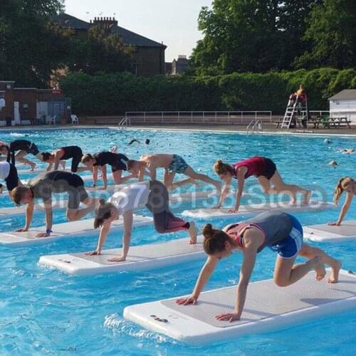 Hot Sale Water Yoga Mat With Pump 2*0.9*0.1m Air Track Floor Cheerleading Mattress For Water Sport Mat Gym Mat Tumble Floating